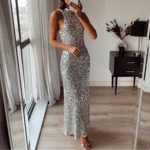 Zara sequin dress size M